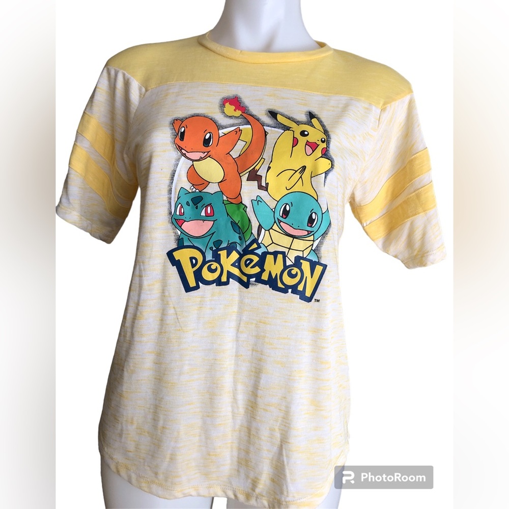Med Yellow Pokemon Shirt